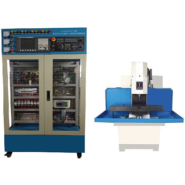 數(shù)控銑床維修與加工技術(shù)考核實訓(xùn)裝置(圖1) 數(shù)控銑床維修與加工技術(shù)考核實驗裝置,大功率(W)(W)(W)電機電氣實驗臺