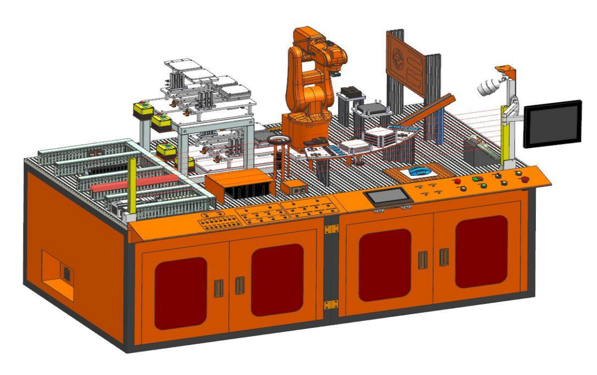 中人ZRJQR-YW工業(yè)機器人操作與運維實訓(xùn)平臺(圖1)